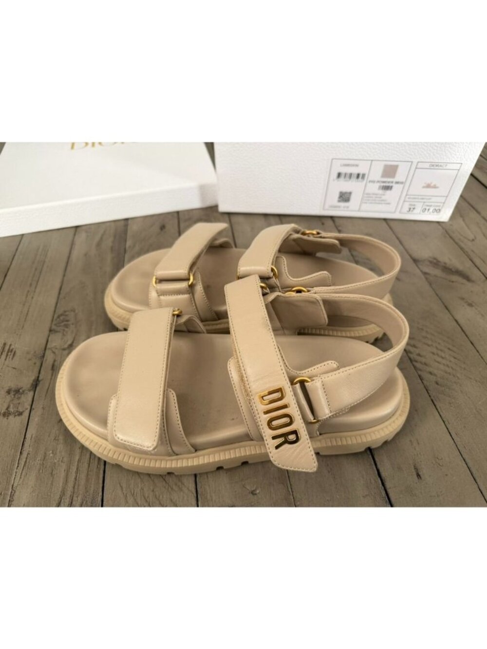 Lambskin Dioract 10mm Sandals Size 37 7 - Picture 4 of 10